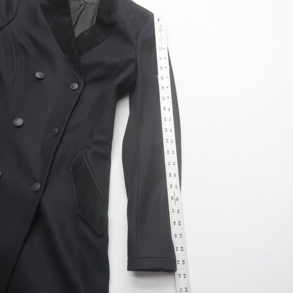 Rag & Bone Cate Double Breasted Wool Pea Coat Black Size 2 - Picture 13 of 14